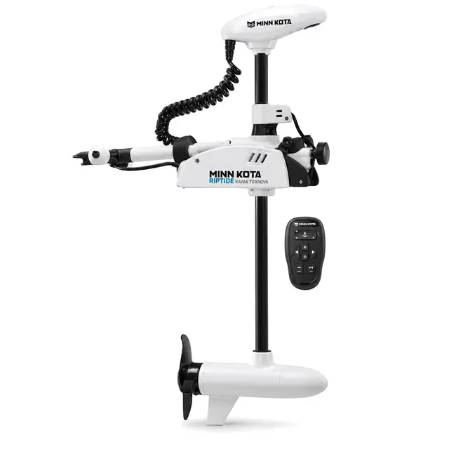 Minn Kota Riptide Kayak Terrova - Garmin Force Current vs Minn Kota Riptide Kayak Terrova kayak trolling motor, product photo