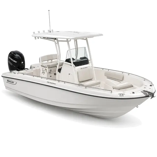 Boston Whaler 220 Dauntless - small center console for inshore and offshore fishing, product photo