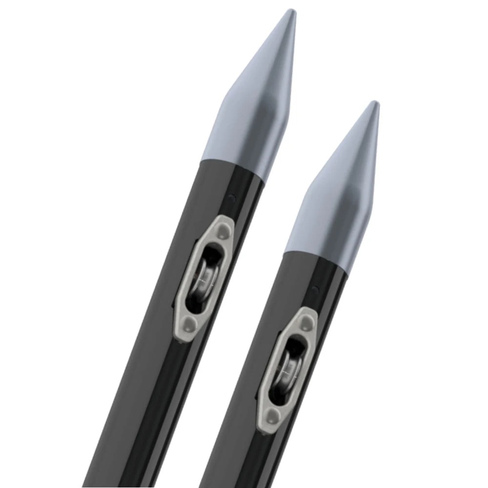TACO Open Water carbon outrigger tips with internal line guides
