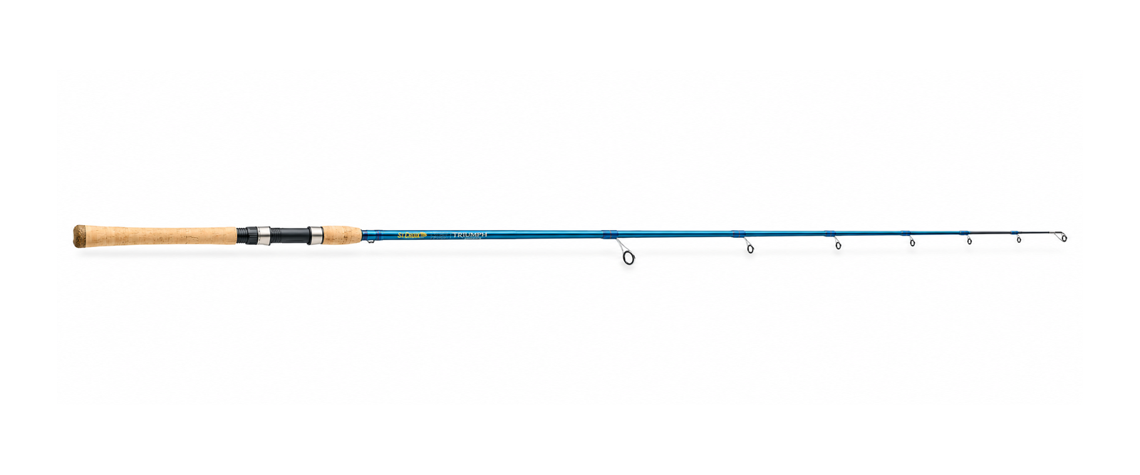 St. Croix Triumph Inshore rod with blue blank and cork handle, supplied for the 27TIS70MHF Medium-Heavy model