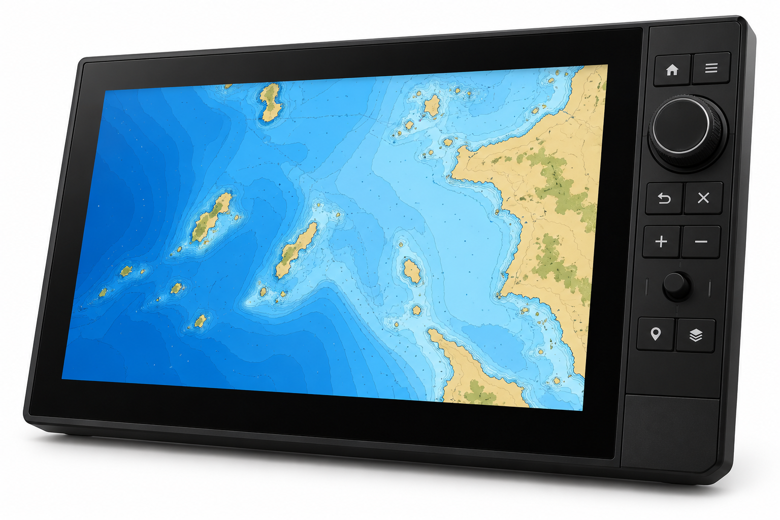 Illustrated marine display and transducer for the Raymarine system discussion Illustrated marine display and transducer for the Raymarine system discussion